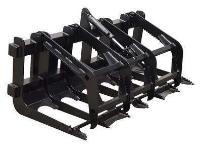 Steel Skid Steer Grab Bucket 60 In. Overall Width