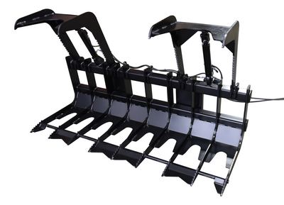 Steel Skid Steer Grab Bucket 78 In. Overall Width