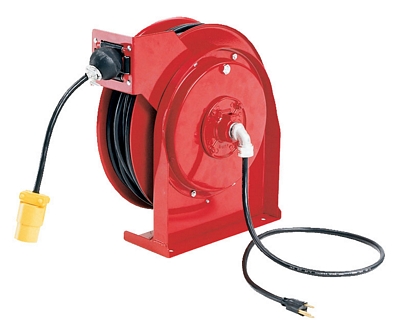 Steel Electric Cord Reel Single Receptacle 12-5/8 In. x 9-3/8 In. x 13-1/4 In. 