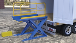 Steel Ground Lift Scissor Table 44 In. x 84 In. 3000 Lb. Capacity 