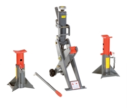 Steel Manual Hydraulic Fork Truck Jack 43-1/4 In. x 7-7/8 In. x 36 In. 8,000 Lb. Capacity