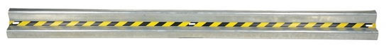 Galvanized Steel Straight Guard Rail 144 In. Length