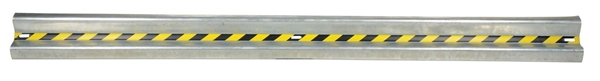 Galvanized Steel Straight Guard Rail 144 In. Length