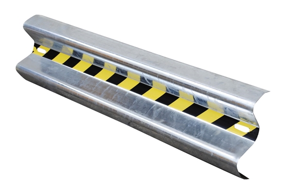 Galvanized Steel Straight Guard Rail 48 In. Length