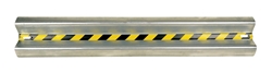 Galvanized Steel Straight Guard Rail 60 In. Length