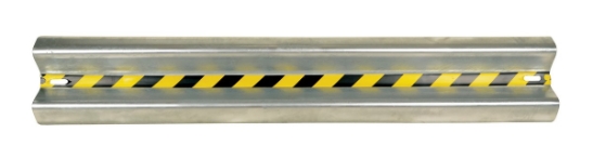 Galvanized Steel Straight Guard Rail 60 In. Length