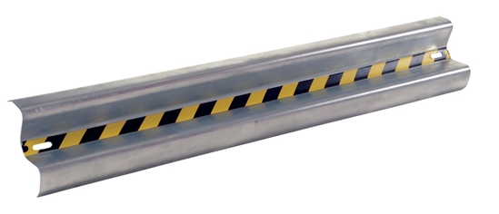 Galvanized Steel Straight Guard Rail 72 In. Length