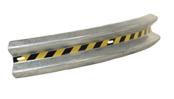 Galvanized Steel Curved Guard Rail 72 In. Length