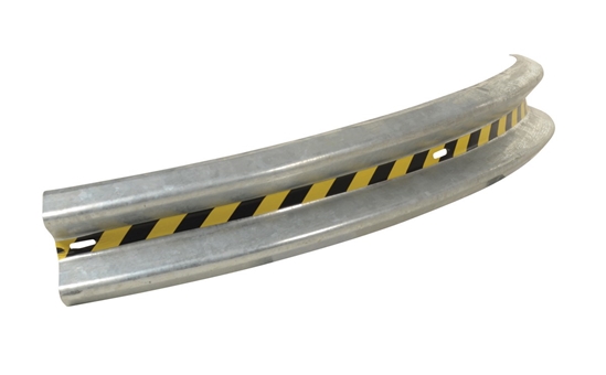 Galvanized Steel Curved Guard Rail 96 In. Length