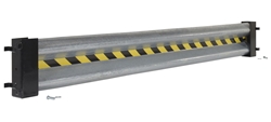  Galvanized Steel Drop In Guard Rail 2 Ribbed 84 In. Length