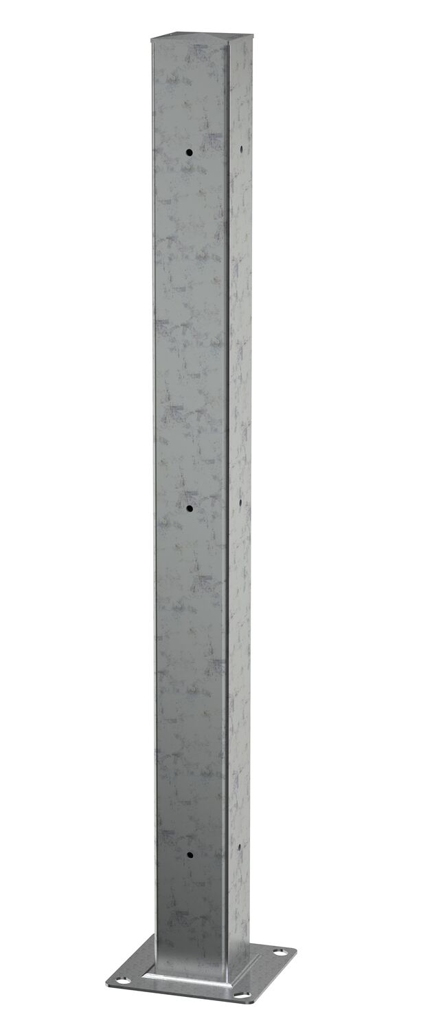 Galvanized Steel Drop In Tubular Guard Rail Post 60 In. Length 