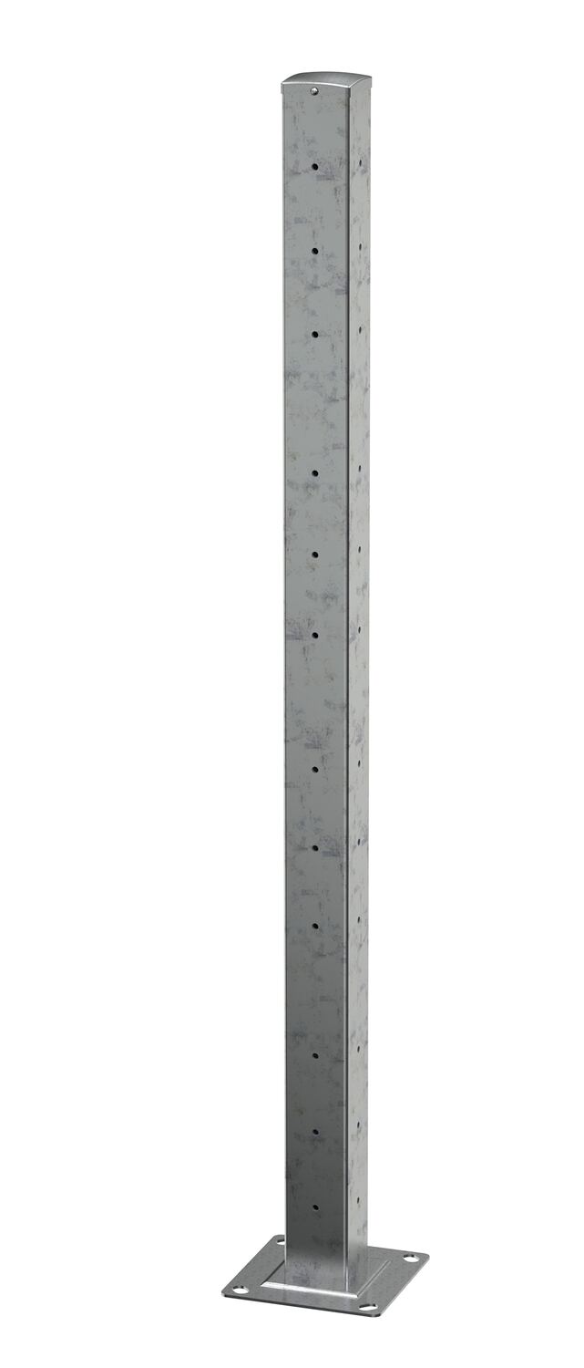 Galvanized Steel Drop In Tubular Guard Rail Post 72 In. Length