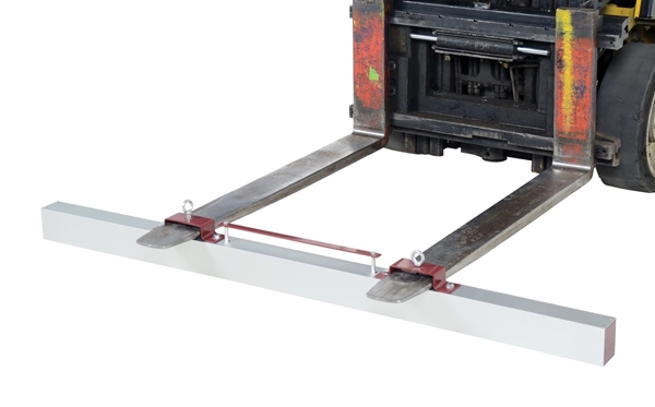 Steel Forklift Hanging Magnetic Sweeper 72 In. Wide 75 Lb. Capacity 