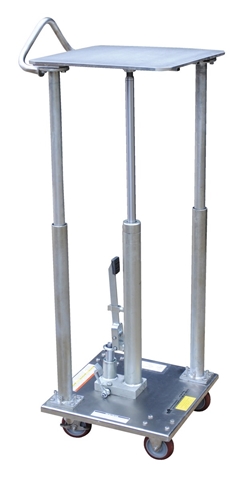 Partially Stainless Steel Hydraulic Post Table 18 In. x 18 In. 500 Lb. Capacity