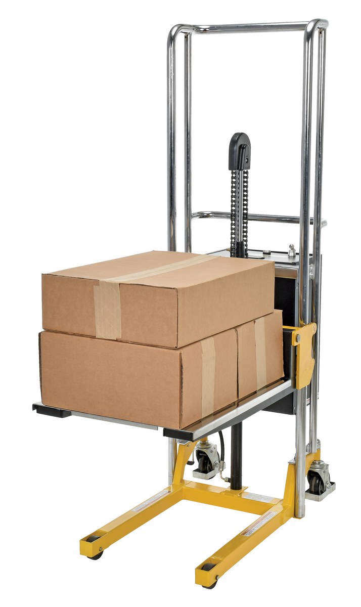 Steel Portable DC Powered Hefti-Lift 37 In. x 69 In. 880 Lb. Capacity