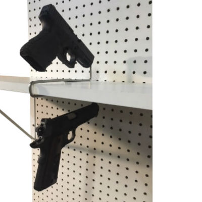 Double Handgun Shelf Mount Hanger 