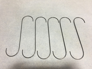 12" .120 Wire "S" Hooks