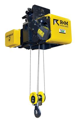 Steel Electric Wire Rope Hoist 460 Volt Three Phase 10,000 Lb. Capacity 