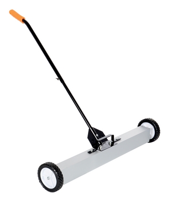 The magnetic sweeper is ideal for manufacturing facilities and construction sites. The sweeper is ergonomically friendly with an efficient handle controlled release. The design and capacity can accommodate large and small materials. While, the standard han