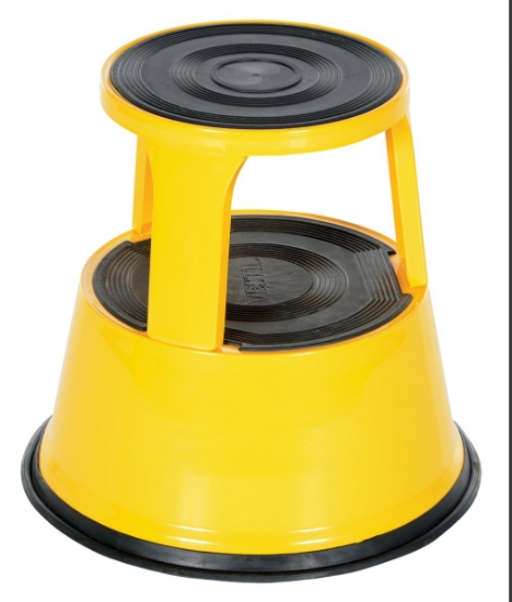 Steel Stool Rooling Steel Rolling Step Stool 17 In. Top Step Height 500 Lb. Capacity
