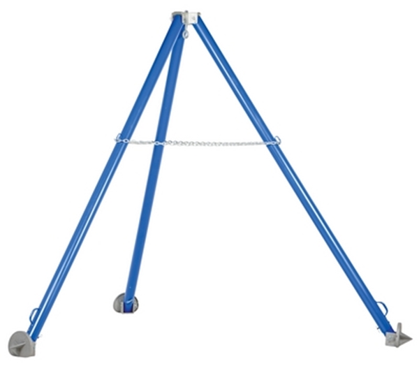 Steel Adjustable Height Tripod Stand 113 In. x 113 In. x 112-3/8 In. 2,000 Lb. Capacity