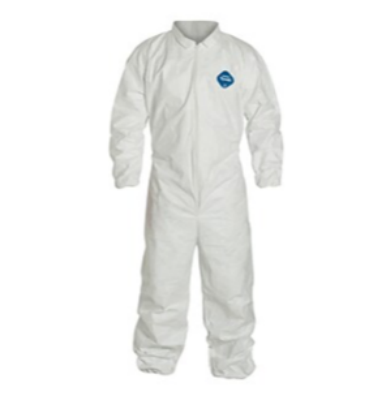 Tyvek Full-Cut Clean room Coverall - Medium  (Case Of 25)