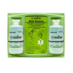 Eyesaline Double 32 oz Eyewash Wall  Station