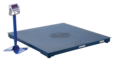 Steel Electronic Digital Floor Scale 60 In. x 60 In. x 4-1/2 In. 5,000 Lb. Capacity 