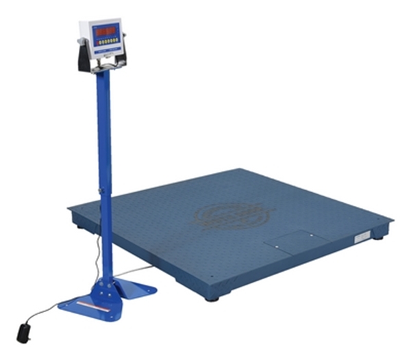 Steel Electronic Digital Floor Scale 48 In. x 48 In. x 4-1/2 In. 10,000 Lb. Capacity