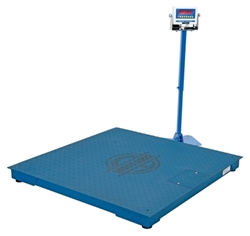 Steel Electronic Digital Floor Scale 48 In. x 48 In. x 4-1/2 In. 5,000 Lb. Capacity 