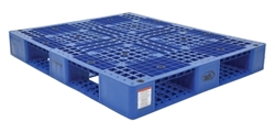 High Density Polyethylene Pallet 39-3/8 In. x 47-3/8 In. x 6 In. 8000 Lb. Capacity Blue