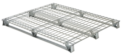 Galvanized Steel Welded Wire Pallet 40 In. x 48 In. 4,000 Lb. Capacity