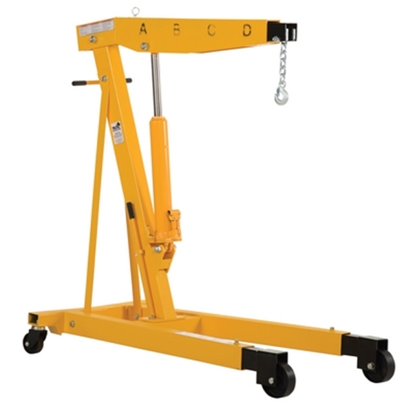 Steel Shop Crane Engine Hoist with Telescopic Legs 6000 Lb. Capacity