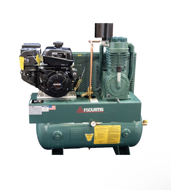 FS-Curtis CT14-K 14-HP 30-Gallon Two-Stage Truck Mount Air Compressor w/ Electric Start Kohler Engine