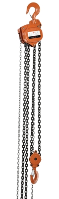 Professional Hand Chain Hoist 15 Ft. Lift Height 10,000 Lb. Capacity 