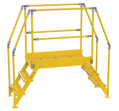 Steel Crossover Ladder 3 Step 23-1/2 In. x 48 In. 500 Lb. Capacity