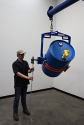  Steel Hoist Mounted Drum Carrier/Rotator 55 Gallon 2000 Lb. Capacity  Stripping Chemical dispenser, Chemical Dispensing, Fork Truck, Steel Hoist Mounted Drum Carrier/Rotator 55 Gallon 2000 Lb. Capacity 