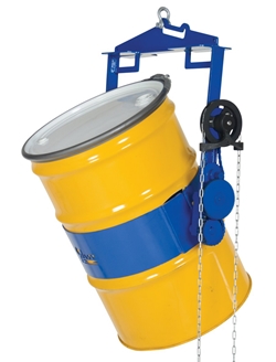 Steel Hoist Mounted Drum Carrier/Rotator 55 Gallon 1500 Lb. Capacity This Steel Drum Carrier and Rotator Is An essential Part Of Any Operation That Requires Lifting And Movement Of Steel Drums, this Rotator is perfect for  Dispensing liquids Or Pates for the drum To Smaller Or larger Container With A Spigot When Chemicals Will Not Lasts When Transfer Steel Hoist Mounted Drum Carrier/Rotator 55 Gallon 1500 Lb. Capacity