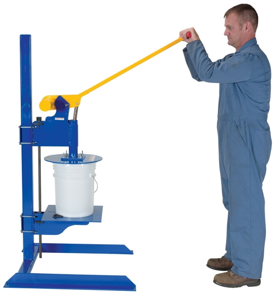 Steel Constructed Pail Lid Closing Press Machine 2-7 Gallon 250 Lb. Capacity 