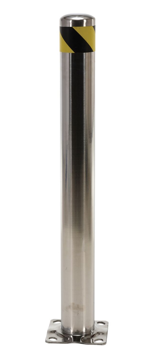 Stainless Steel Pipe Safety Bollard 36 In. x 4-1/2 In. 