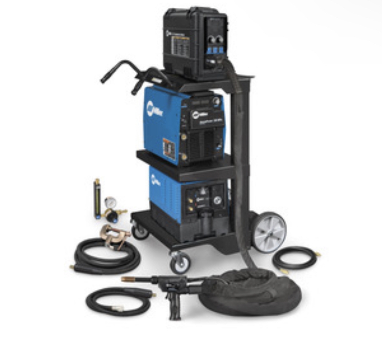 Miller MIGRunner AlumaFeed 350 Package With 25’ XR Pistol, Water Cooled Gun
