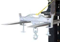 Steel Double Swivel Hoist Optioning Hook 2 In x 23-3/16 In x 14-1/2 In 4000 Lb. Capacity