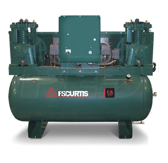 CA7.5-HP / 15-HP 120 Gallon Two-Stage Duplex Air Compressor