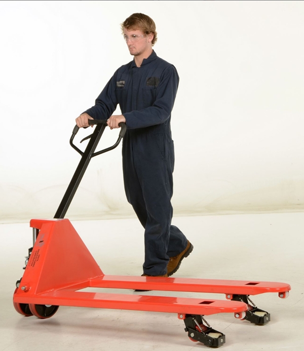 Steel Heavy Duty Side Winder Pallet Truck 3,000 Lb. Capacity