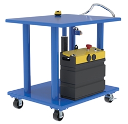 Steel DC Powered Hydraulic Post Table 30 In x 36 In 2,000 Lb. Capacity 