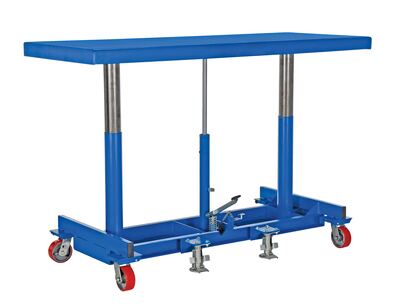 Steel Ergonomic Long Deck Cart 20 In. x 72-1/4 In. x 49 In. 4,000 Lb. Capacity