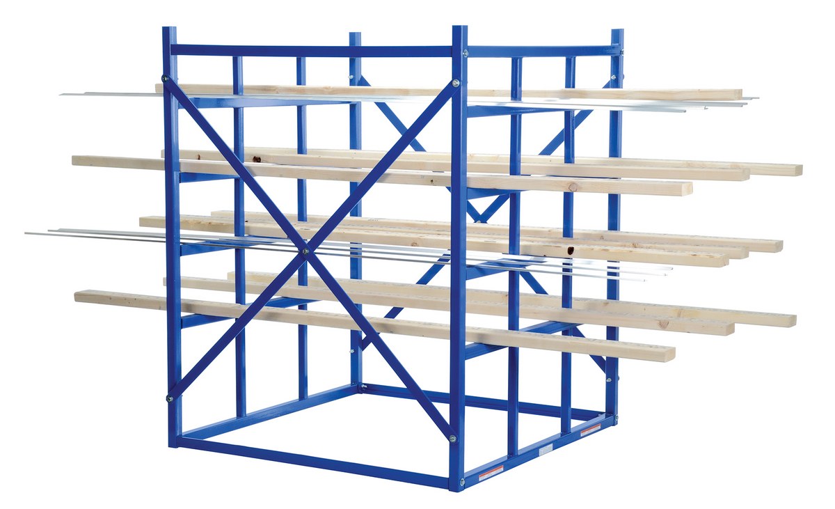Steel Long Bar Pigeon Hole Rack 48 In. x 48-1/2 In. x 60 In. 7700 Lb. Capacity