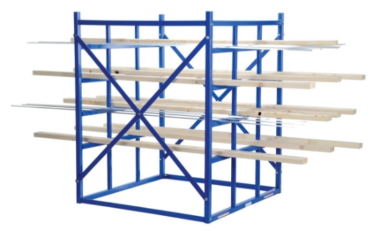 Steel Long Bar Pigeon Hole Rack 48 In. x 48-1/2 In. x 60 In. 7700 Lb. Capacity