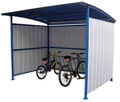 Steel Multi Duty Bicycle Shelter 95-1/2 In. x 120 In. x 90-1/16 In. 