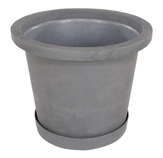 Plastic Industrial Planter 36-1/4 In. x 36-1/4 In. x 29-5/8 In. 65 Gallon 800 Lb. Capacity - OG-IP-65-GGY